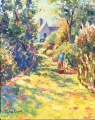Gardener at Coleton Fishacre